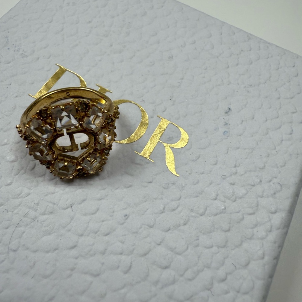 Dior Gold and Crystal Brooch - Picture 5 of 5